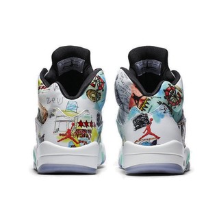 NIKE 耐克 Air Jordan 5 篮球鞋 涂鸦 44