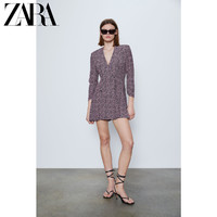 ZARA新款 女装 印花西装外套式连体裤 02560817032