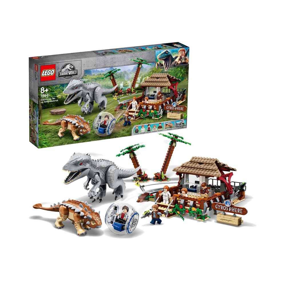 88viplego乐高侏罗纪世界系列75941暴虐霸王龙大战甲龙