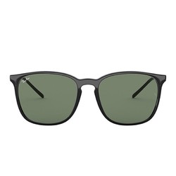 Ray-Ban 雷朋  男女款太阳镜0RB4387F 黑色镜框绿色镜片