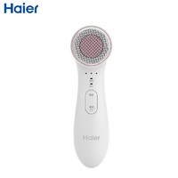 海尔(Haier)导入导出仪HD753-05超声波雾化电子美容仪洁面美肤仪硅胶刷头釉瓷白防水洁面仪