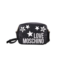 LOVE MOSCHINO爱莫斯奇诺星形刺绣logo单肩包JC4087