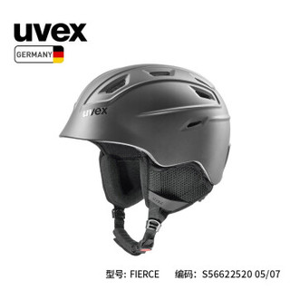 uvex fierce滑雪头盔德国18-19雪季新款专业滑雪装备 S5662252005 哑光黑 55-59cm