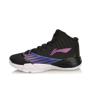 li-ning 李宁 暴风系列 3代 篮球鞋 abpp003 篮球鞋 黑粉蓝 45