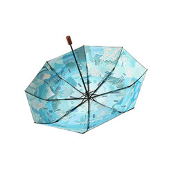 MISSRAIN雨伞城市印象系列 防晒雨伞 晴雨两用黑胶太阳伞男女遮阳伞 *4件