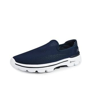 SKECHERS 斯凯奇 Skechers  Go Walk 3 运动板鞋 54062-NVW 蓝白一脚蹬 39.5