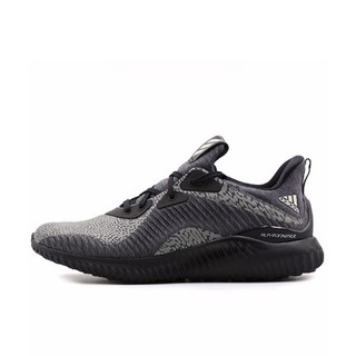 adidas 阿迪达斯 adidas Alpha Bounce 跑鞋 黑灰拼接 42.5