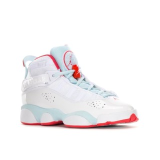 NIKE 耐克 Air Jordan 6 Rings 篮球鞋 白蓝红 42.5