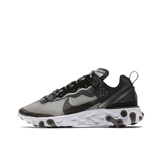 NIKE 耐克 React Element 87 中性跑鞋 AQ1090-001 冰川灰 36.5