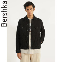 Bershka 巴适卡 01271335800 男士黑色牛仔外套