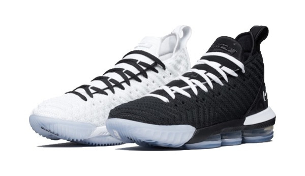 nike耐克nikelebron16篮球鞋平等左白右黑36