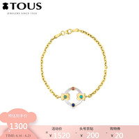 TOUS/桃丝熊 18K金彩色宝石手链时尚气质 手链女送女友礼物情人节礼物 多彩  812401020