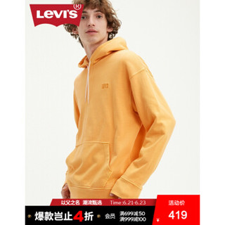Levi's李维斯 商场同款 男士休闲纯棉连帽卫衣85534-0002Levis 暖黄色 M