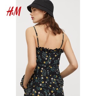 H&M 0850641 女装休闲碎花吊带裤