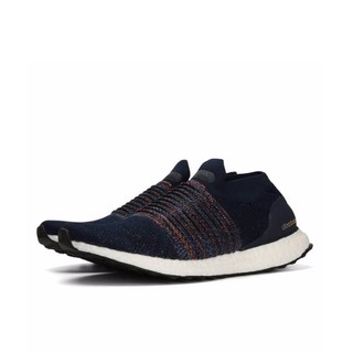 adidas 阿迪达斯 adidas Ultra Boost Laceless 跑鞋 黑彩虹 42.5