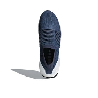 adidas 阿迪达斯 adidas Ultra Boost Laceless 跑鞋 蓝白色 40.5