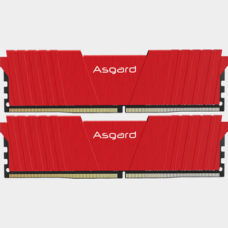 Asgard 阿斯加特  T2 系列 DDR4 3000 16g（8gx2）台式机电脑内存条套装