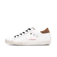 Golden Goose Superstar板鞋 G31MS590 高跟鞋 白色/豹纹 40