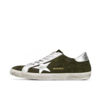 Golden Goose Superstar板鞋 G31MS590 高跟鞋 军绿/银 44