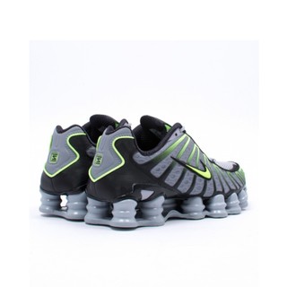 NIKE 耐克 Nike Shox TL 运动板鞋 狼灰/黑/爆炸绿黄 AV3595-005 44