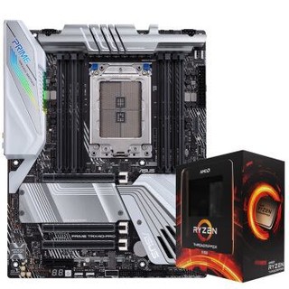 华硕PRIME TRX40-PRO 主板 +AMD 锐龙Threadripper 3960X CPU处理器 板U套装 CPU主板套装