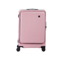 CROWN 皇冠 拉链铝框拉杆箱万向八轮旅行箱 密码硬箱大容量 5275-28英寸粉红色