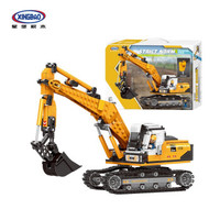 移动专享：星堡积木 03038 挖掘机 工程车系列益智玩具积木