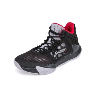 LI-NING 李宁 暴风系列 3代 篮球鞋 ABAP073 篮球鞋 黑灰 46