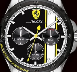 Ferrari 法拉利 PILOTA系列 0830659 男士石英手表