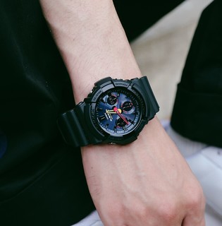 CASIO 卡西欧 G-SHOCK系列 52.5毫米太阳能电波腕表 GAW-100BMC-1A