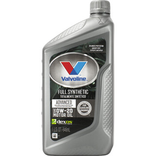 胜牌（Valvoline）Advanced 全合成机油 0W-20 润滑油SN级 946ml 汽车用品