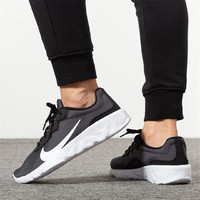 NIKE耐克男鞋休闲鞋轻便低帮系带舒适黑白跑步运动鞋
