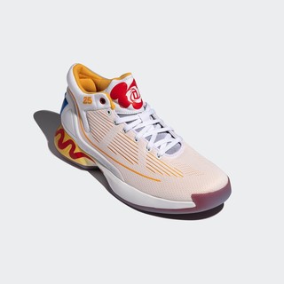 adidas 阿迪达斯 D Rose 10 McDonalds 篮球鞋 FW7592 (白/日光黄/亮粉红荧光、43)