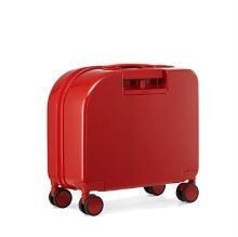 alloy  拉杆箱女时尚轻便红色行李箱小型20英寸登机旅行箱耐磨静音防震万向轮密码箱子P