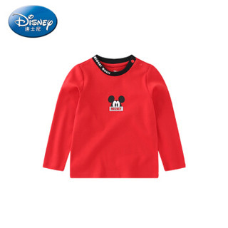 迪士尼 Disney 童装男童宝宝衣服针织长袖T恤