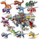 汇奇宝 恐龙系列 恐龙机械兽整套十二盒 630颗粒