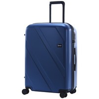 CROWN 皇冠  行李箱男女商务拉杆箱万向轮旅行箱密码箱 5236-25英寸-蓝色