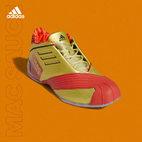 adidas 阿迪达斯 TMAC 1 - McDonalds 篮球鞋 FX2075 (金金属/罂粟红/1号黑色、42)