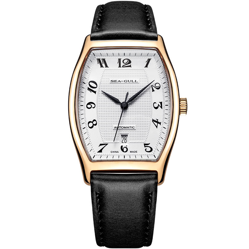 海鸥seagull手表酒桶系列自动机械男表数字钉商务腕表549402海鸥表