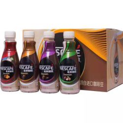 雀巢咖啡丝滑摩卡拿铁风味268ml24瓶整箱