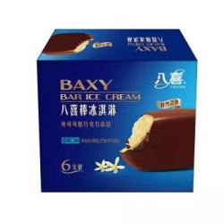 八喜 冰淇淋 巧克力脆皮八喜棒62g*6支 香草口味 *5件