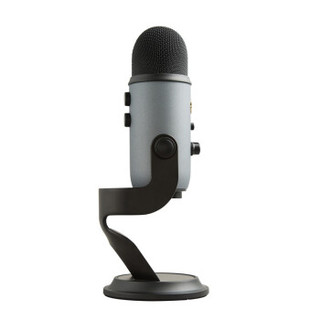 罗技（Logitech） Blue Yeti USB麦克风专业电容话筒 K歌录音主播直播 烟灰色