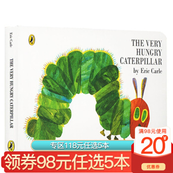 包邮 The Very Hungry Caterpillar 廖彩杏书单 好饿的毛毛虫 英文原版绘本