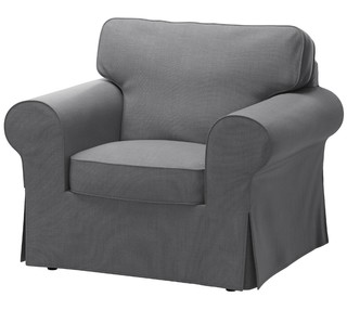 EKTORP 爱克托 单人沙发/扶手椅 - 诺瓦拉 深灰色 - IKEA