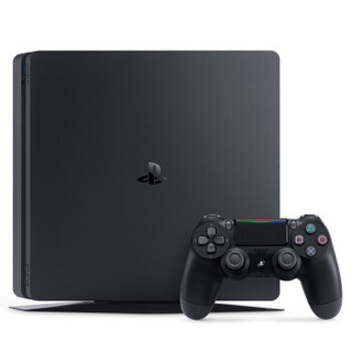 SONY 索尼 PlayStation 4 Slim+钛金蓝手柄 游戏机套装 500GB 黑色