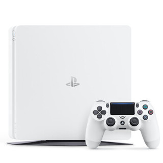 SONY 索尼 PlayStation 4 Slim+黑色手柄 游戏机套装 500GB 白色