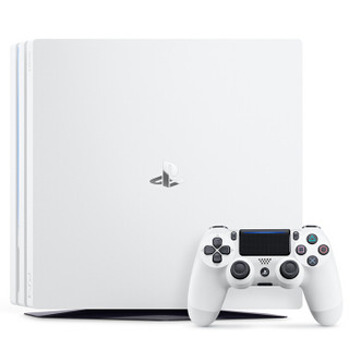 SONY 索尼 PlayStation 4 Slim+白色双手柄 游戏机套装 500GB 白色