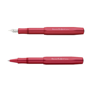Kaweco 德国进口Kaweco钢笔铝制系列 AL Sport 铝制工业风钢笔经典商务铝合金钢笔礼盒套装  深红色 F 0.7mm