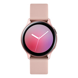 SAMSUNG 三星  Galaxy Watch Active 2 智能手表 40mm 粉色铝合金表盘 玫瑰金硅胶表带（GPS、扬声器）