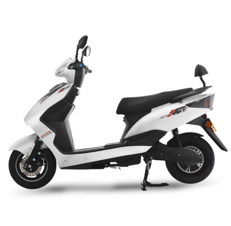 sunra新日豪华城市运动款踏板车成人60v电瓶车h3香脂白
